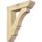 Ekena Millwork Balboa Slat Rough Sawn Bracket w/ Offset Brace, Douglas Fir, 6"W x 22"D x 26"H BKT0604X22X26BOA06RDF - alternate 1